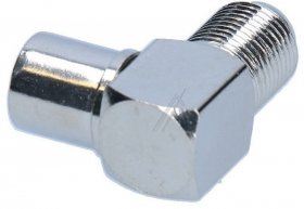 Fuba Coax Plug/f-socket - Ovz 069 Coax Plug-f-socket Adaptor 90º