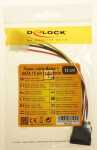Delock Internal Power Supply Cable - Power Cable Sata Hdd > 4 Pin Male – Straight