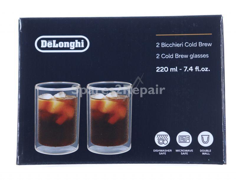 Cups - Dlsc324 As00004171 Double Wall Cold Brew Glasses 220ml Set Of 2 [Delonghi]