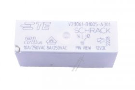 Te Connectivity Schrack Pcb Relay To 12v - 12vdc 8a-250vac Relais, 1 Wechsler, 9-1393222-1