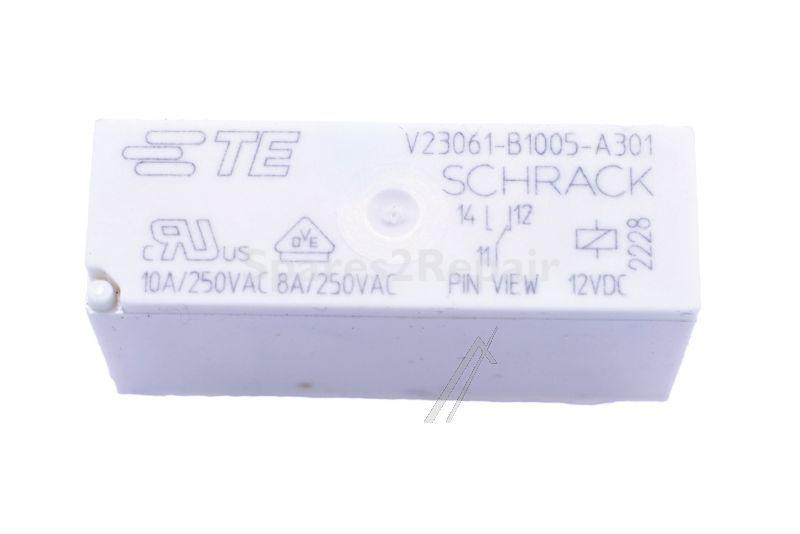 Te Connectivity Schrack Pcb Relay To 12v - 12vdc 8a-250vac Relais, 1 Wechsler, 9-1393222-1
