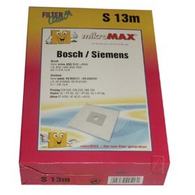 Filterclean Vacuum Cleaner Bags - S13m Fl0029-k Non Woven Dust Bags X 4 + 1 Filter