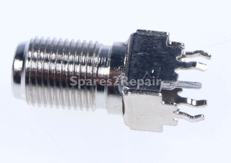 Grundig F socket - 038083r-3 C00926891 F-socket 21 5mm Spring Terminal Vertical