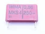 Wima Mks4 Pulse Capacitor - 0 56uf-250v Mks4f035605b00mssd Mks4 Capacitor Rm=22 5mm -rohs-compliant-
