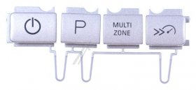 Button - C00502523 488000502523 Buttons Optimal Inox-left [Whirlpool Indesit]
