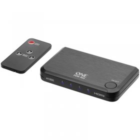 One For All Hdmi-switch - Hdmi Switcher. Umschalter, 3in - 1out, 4k Inkl. Fernbedienung