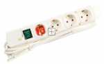 Brennenstuhl 4 Way Socket Outlet Switch - Comfort-line Plus 4 Way Socket Outlet Switch, White, 2m H05vv-f3g1.5