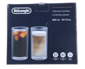 Container - Dlsc325 As00004179 Double Wall Cold Brew Glasses 300ml Set Of 2 [Delonghi]