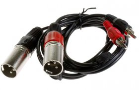 Monacor Xlr Plug/phono Plug - Mca 127p Audio Adaptor Cable, 1m - 0069020