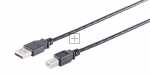 Com Typ-a-plug/typ-b-plug Usb 2.0 - Usb-a Adapter Cable Usb-b 2 0 Black 1m