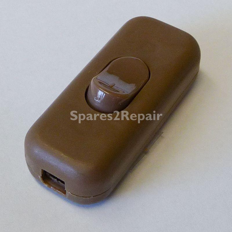 Power Cord Switch - Switch 2a Unipolar Brown