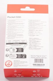 Verbatim Ssd M.2 - Flash Memory 32193 Pocket Ssd Usb 3 2 Gen 2 1tb Black-orange