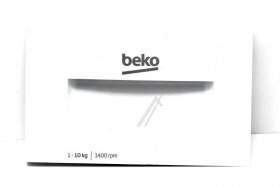 Detergent Dispenser Cover - 2855359045 C00872670 Drawer Panel [Arcelik]