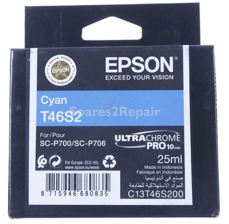 Epson Cartridge - T46s C13t46s200 Epson Ink Cyan 25ml