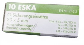 Eska Glass T. Fuse 5x20mm Time Lag - 0 5a-t Fuse 5x20 10pcs -rohs-
