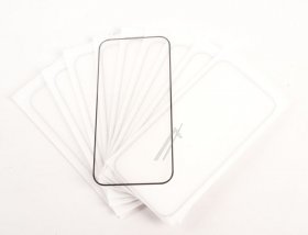 Mobilize Display Protective Film - 74987 X-guard Screen Protector - Black Frame - Iphone 14 Pro-15-16 (10-pack Loose)