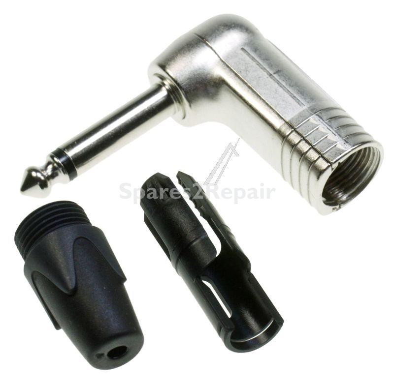 Neutrik 6,35mm Jack Plug Mono - 6,3mm Ks-mono Jack Plug, Angled