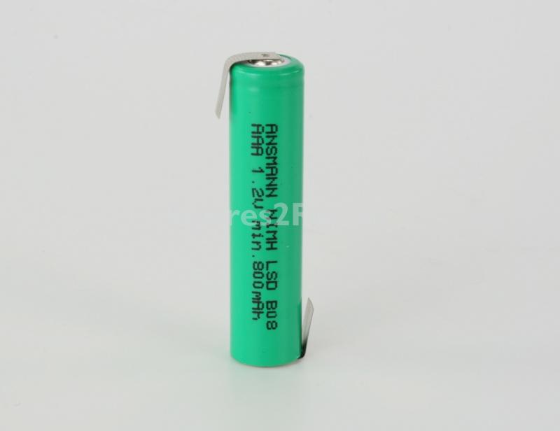 Ansmann Aaa 10mm-44mm High-soldered Ta - Maxe 2311-3003 1 2v 800mah Nimh Battery