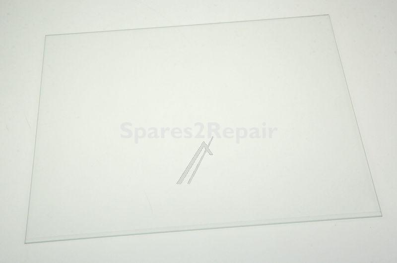 Glass Panel - C00286074 482000031718 Crisper Cover (478x384x4 No Bevels) Rohs [Whirlpool Indesit]