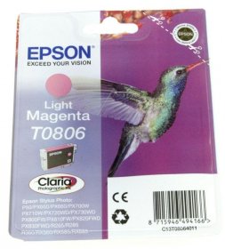 Epson Cartridge - T0806 C13t08064011 Ink Cartridge Light Magenta 7 4ml