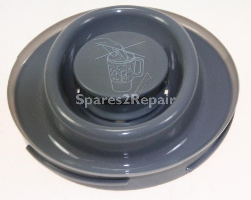Mixing Bowl Lid - Kw695312 Flap & Funnel Cover Gray A [Delonghi]