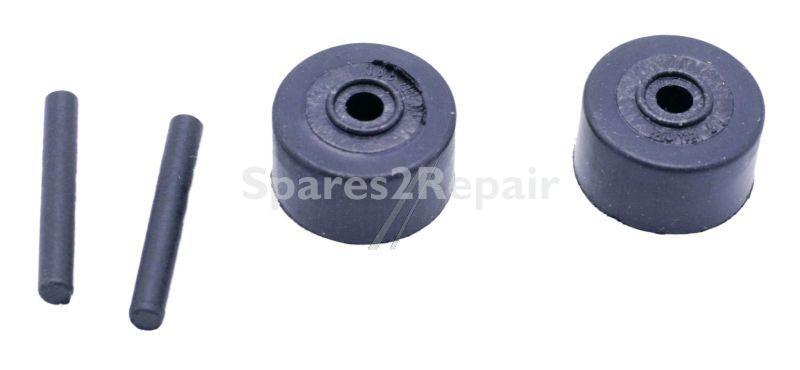 Roller - 4055420931 Wheel + Axle small Wheel 2p [Electrolux Aeg]