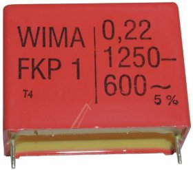 Wima Fkp1 Pulse Capacitor - 0,22uf-1250v Fkp1-impulskondensator Rm=37,5mm