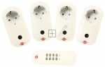 Brennenstuhl Rc Radio Power Outlet - Rcce14001 Comfort Funkschalt-set 4x Ip20