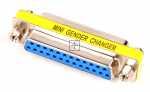 Delock Gender Changer - Adapter Sub-d 25 Pin Female > Female Gender Changer