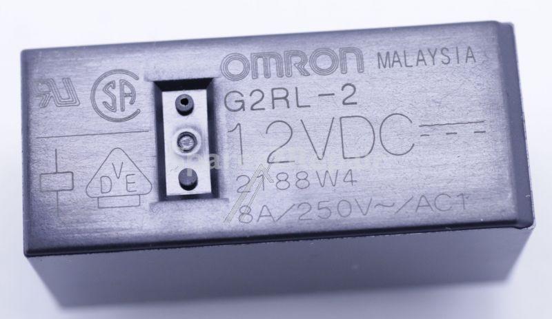 Omron Pcb Relay To 12v - 12vdc 8a-250vac Relay, 2 Changeovers