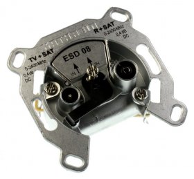 Kathrein Aerial Outlet Sockets - Esd 08 Einzelanschlussdose 2loch