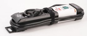 Brennenstuhl 4 Way Socket Outlet Switch - Premium-line Steckdosenleiste 4-fach Schwa Rz 1,8m H05vv-f 3g1,5