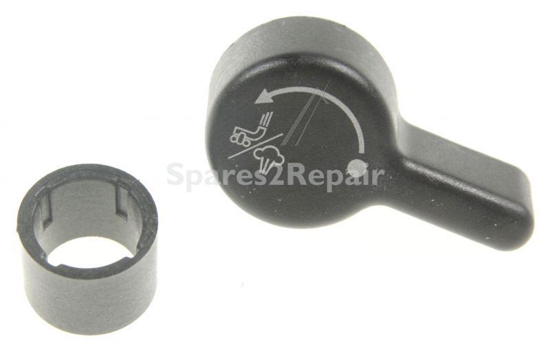 Button - 7313282199 Steam Rotary Knob Black With Spring Ec250 [Delonghi]