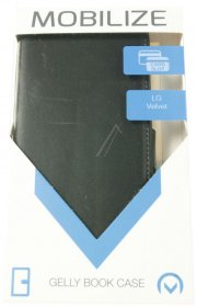 Mobilize Leather Bag Gsm - 26300 Mobilize Classic Gelly Wallet Book Case Lg Velvet Black