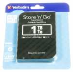 Verbatim Usb 2,5" Hard Discs - Store´n´go 1tb -usb3.0 Hdd, Bk