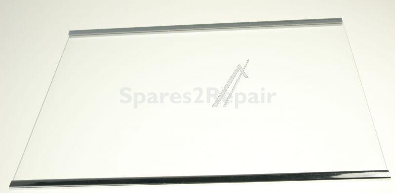 Home Tech Shelf Assembly - 1 67 00 2000193 Refrigerator Glass Shelf With Chrome Foil Schaub-lorenz Brand