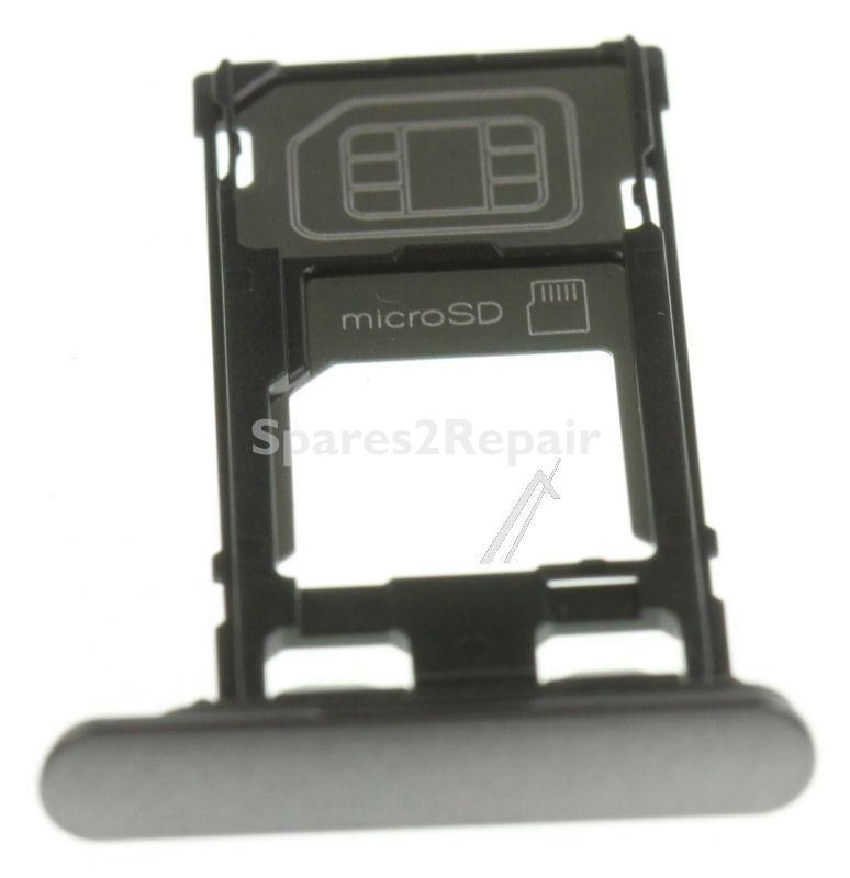 Sony Sim card Holder - 1302-3708 U50038541 Sony Xperia Performance Sim And Sd Card Holder Black