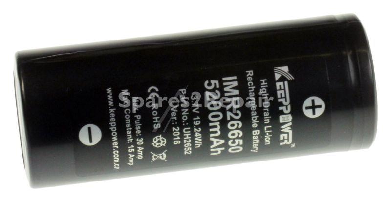 Battery Consumer - 3,7v-5200mah 26650 - Lithium Akku, Keeppower