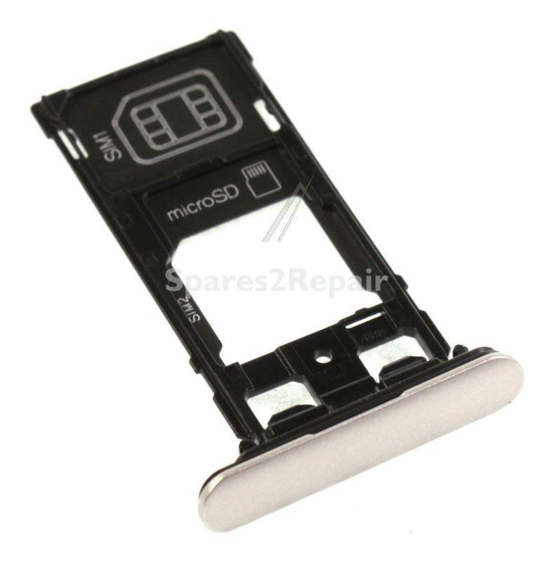 Sony Sim card Holder - 1307-4393 Cap Tray Assembly Ds Silver
