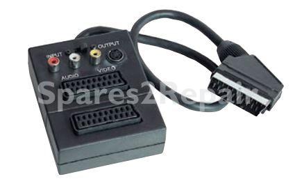 Manual Scart Switch Box - Scart-plug-2xscart+3xrca+s-video + Switch