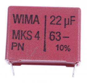 Wima Mks4 Pulse Capacitor - 22uf-63v Mks4-kondensator Rm=27,5mm -rohs-konform-