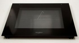Whirlpool Glass Plate For Oven - C00525209 488000525209 External Glass + Mounting Rails