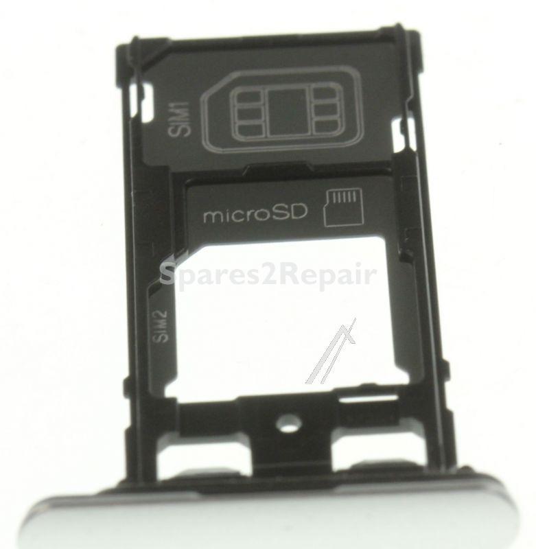 Sony Sim card Holder - 1302-3714 U50038491 Sony Xperia Performance Dual Sim And Sd Card Holder White