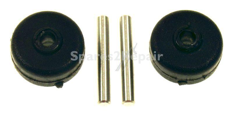 Roller Unit - Ss-2230002458 Wheel 2x + Axle 2x Electric Brush [Groupe SEB]