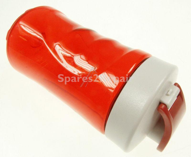 Domo Mixer / Blender Bowl - Beker Met Drinktuit 300ml Rood