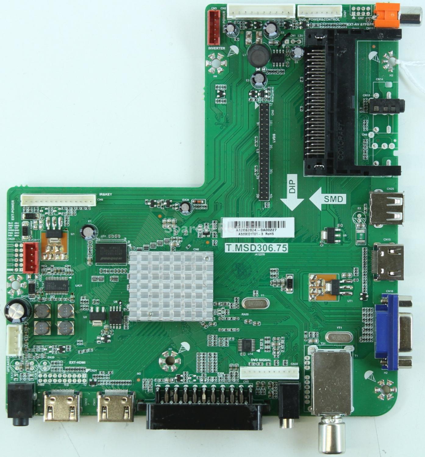 Akura AMELKKDVD2YR315VH - Main AV - T.MSD306.75 -A12276 - A12082024 - A320ED1T01-3