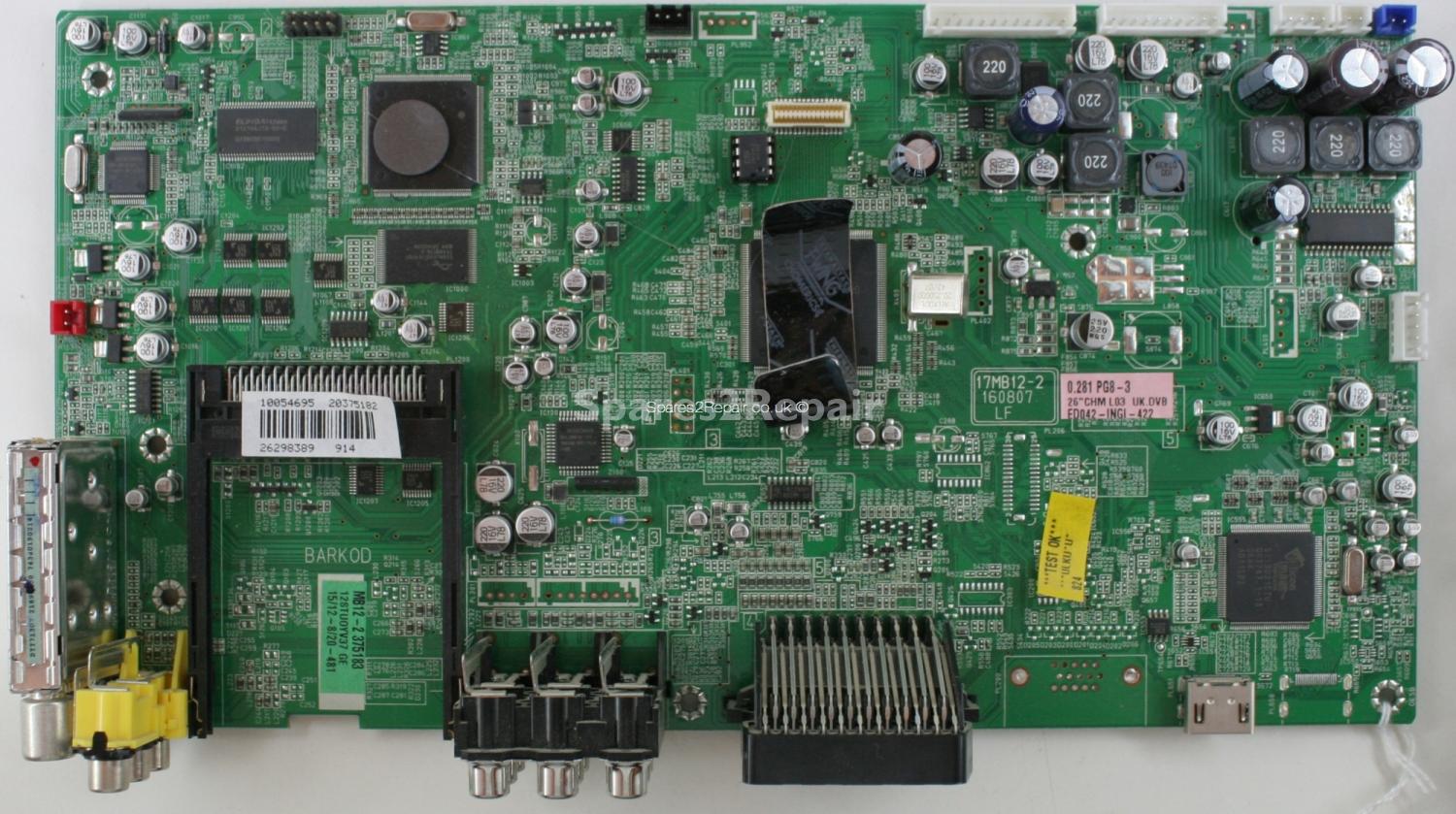 Acoustic Solutions LCD26762HDF - Main AV - 17MB12-2 - 160807 - 20375182