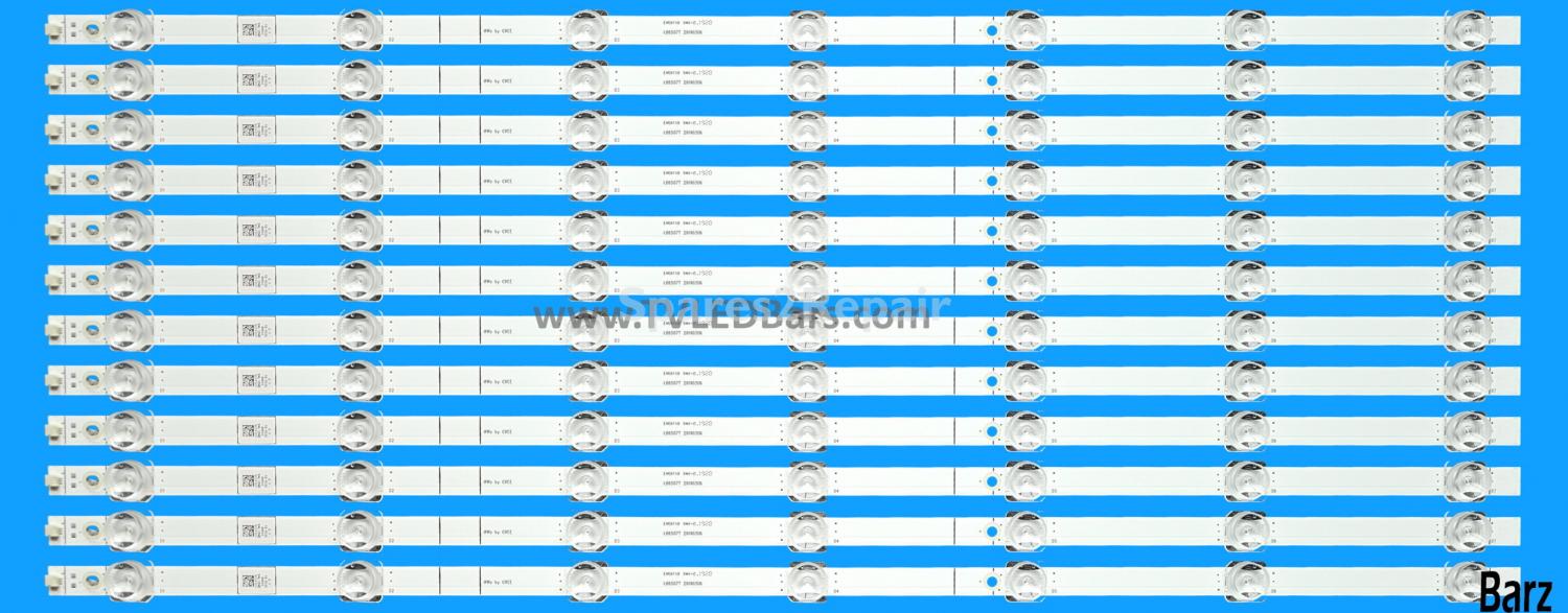 Hisense LED Backlight Array Hisense H65B7500UK H65B7500 HD650V3U51-TAL2 LB6507H V0 12pcs