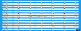 Hisense LED Backlight Array Hisense H65B7500UK H65B7500 HD650V3U51-TAL2 LB6507H V0 12pcs