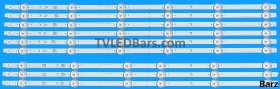 Barz LED Backlight Array Vestel VES550QNYL VES550QNYS 55" JL.D55061330 / SVV550AW9 6xA 3xB